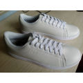 Latest design high quality cheap no brand wholesale white canvas shoes